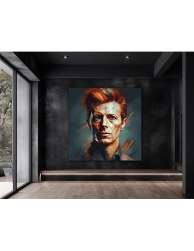 Le célèbre chanteur David Bowie dans un style Artwork
