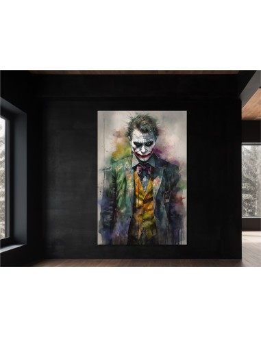 Painting of famous DC Comics adversary of Batman, The Joker