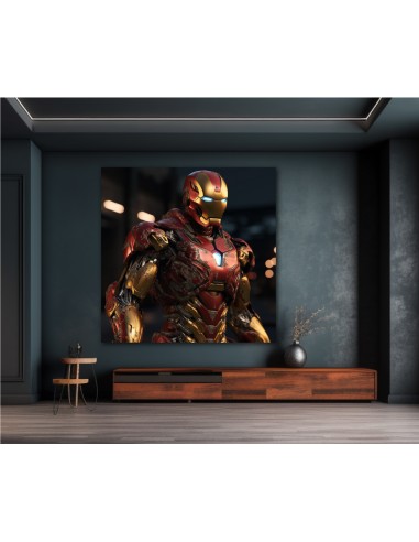 Illustration du célèbre DC Comics "Iron Man" dans un style realistic